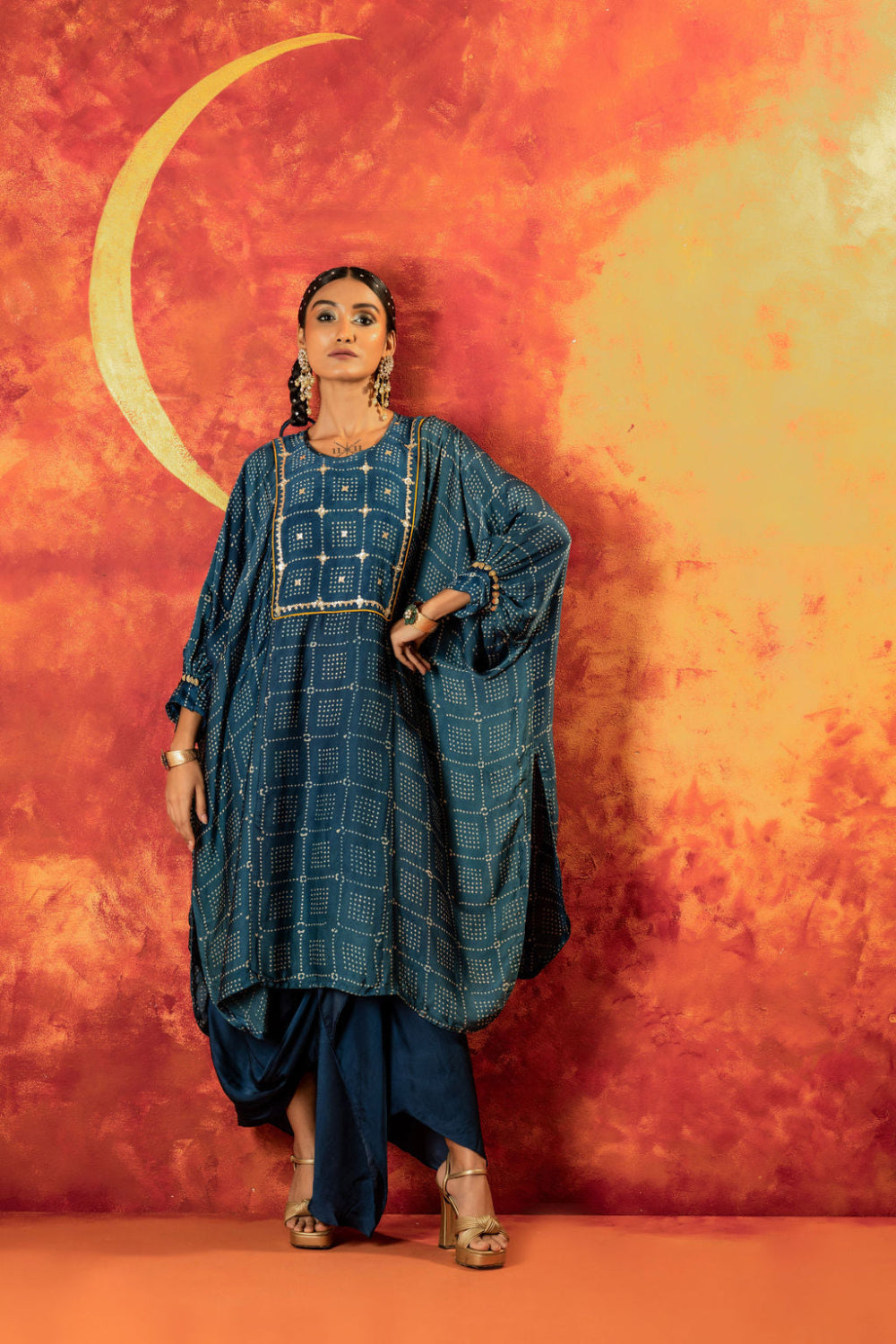 Sitara AntiFit Indigo Ajrakh Kurta Set