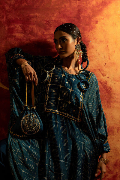 Sitara AntiFit Indigo Ajrakh Kurta Set