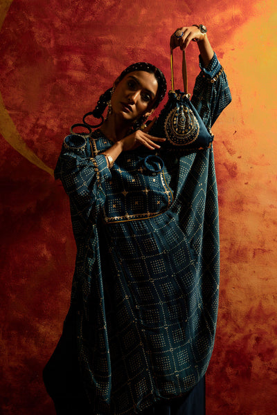 Sitara AntiFit Indigo Ajrakh Kurta Set
