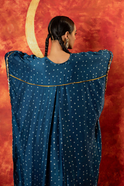 Hira AntiFit Ajrakh Indigo Kurta Set with Dupatta