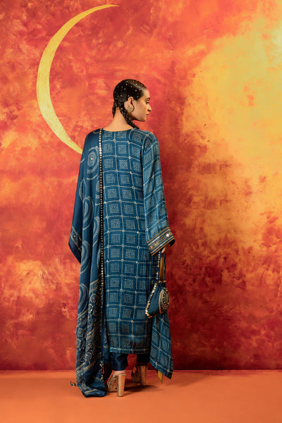 Heena Ajrakh Kurta Set with Dupatta