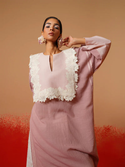 Fern Tunic (Mauve + Rose pink + Natural)-Ech/Fe/Tu/MaRpNa