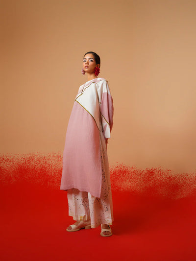 Mist Tunic (Rose Pink + Mauve + Ivory)-Ech/Mi/Tu/RoMaIv