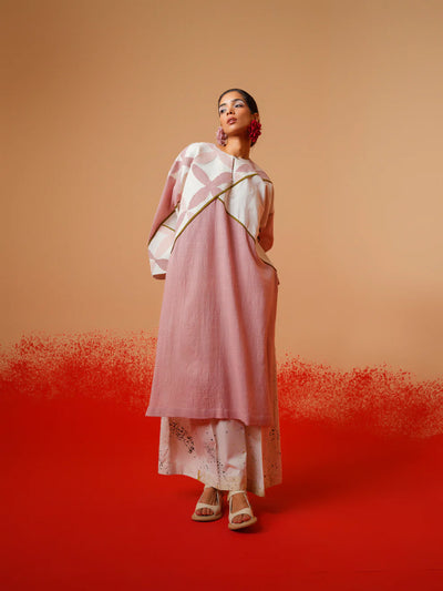 Mist Tunic (Rose Pink + Mauve + Ivory)-Ech/Mi/Tu/RoMaIv