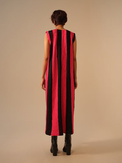 Twin Dress-Pink + Black