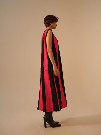 Twin Dress-Pink + Black