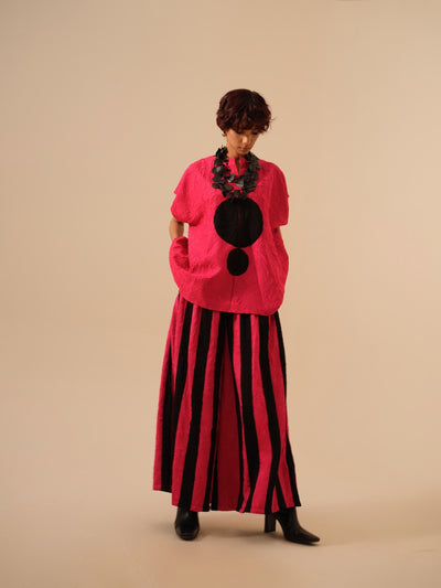 Lane Top-Pink + Black