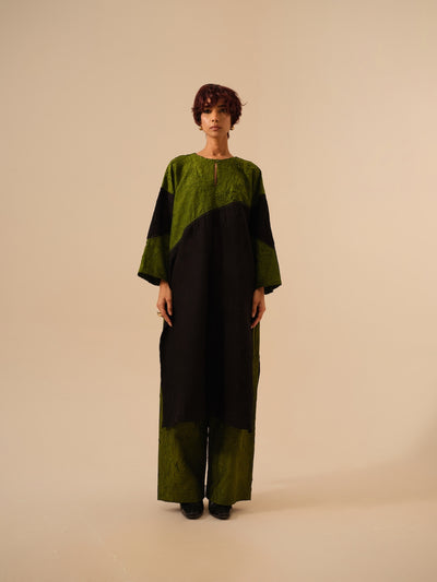 Salt Tunic-Black + Jade