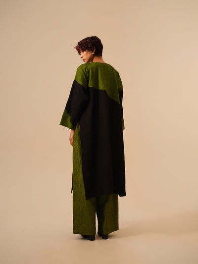 Salt Tunic-Black + Jade