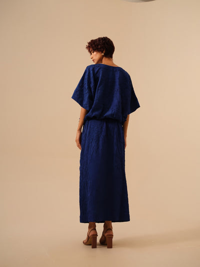Unfold Dress-Electric Blue