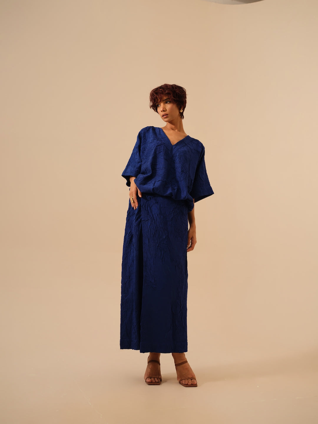 Unfold Dress-Electric Blue