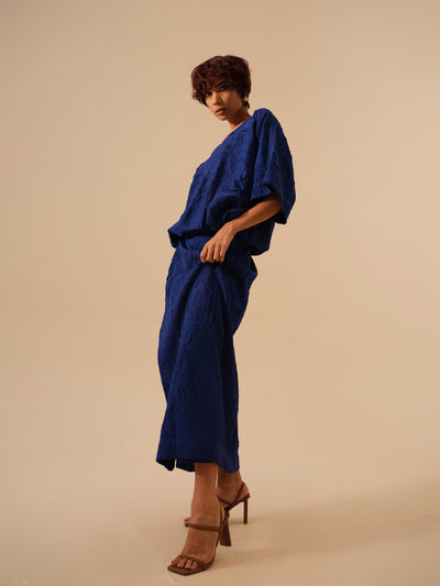 Unfold Dress-Electric Blue