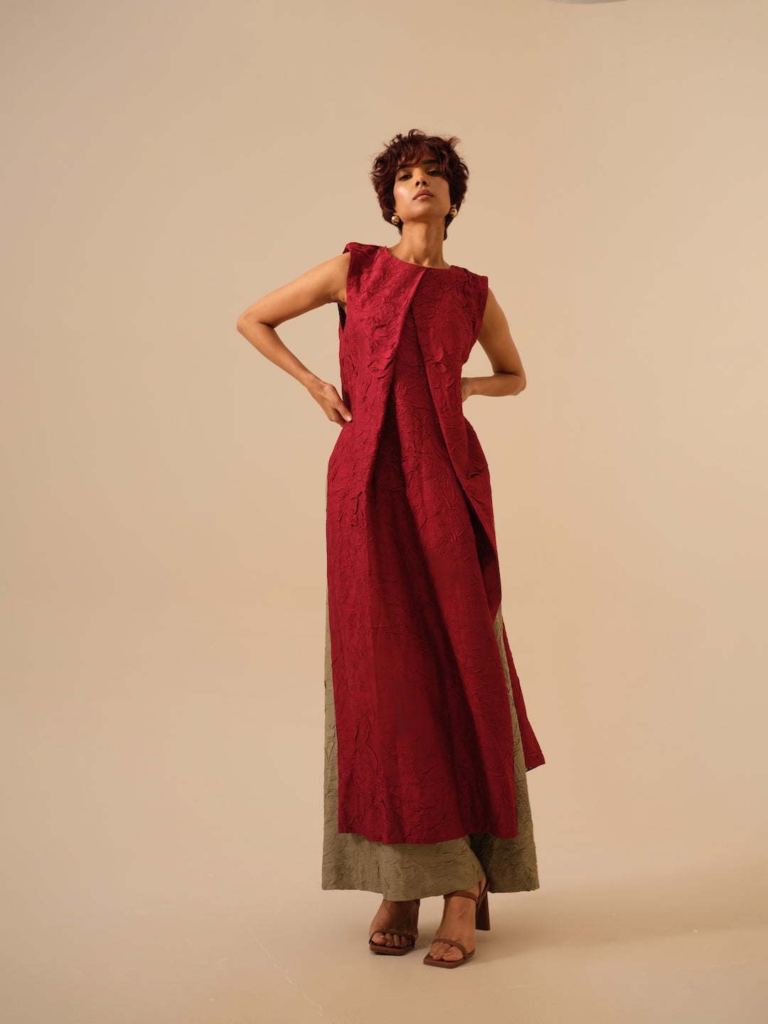 Flip Tunic-Tomato Red