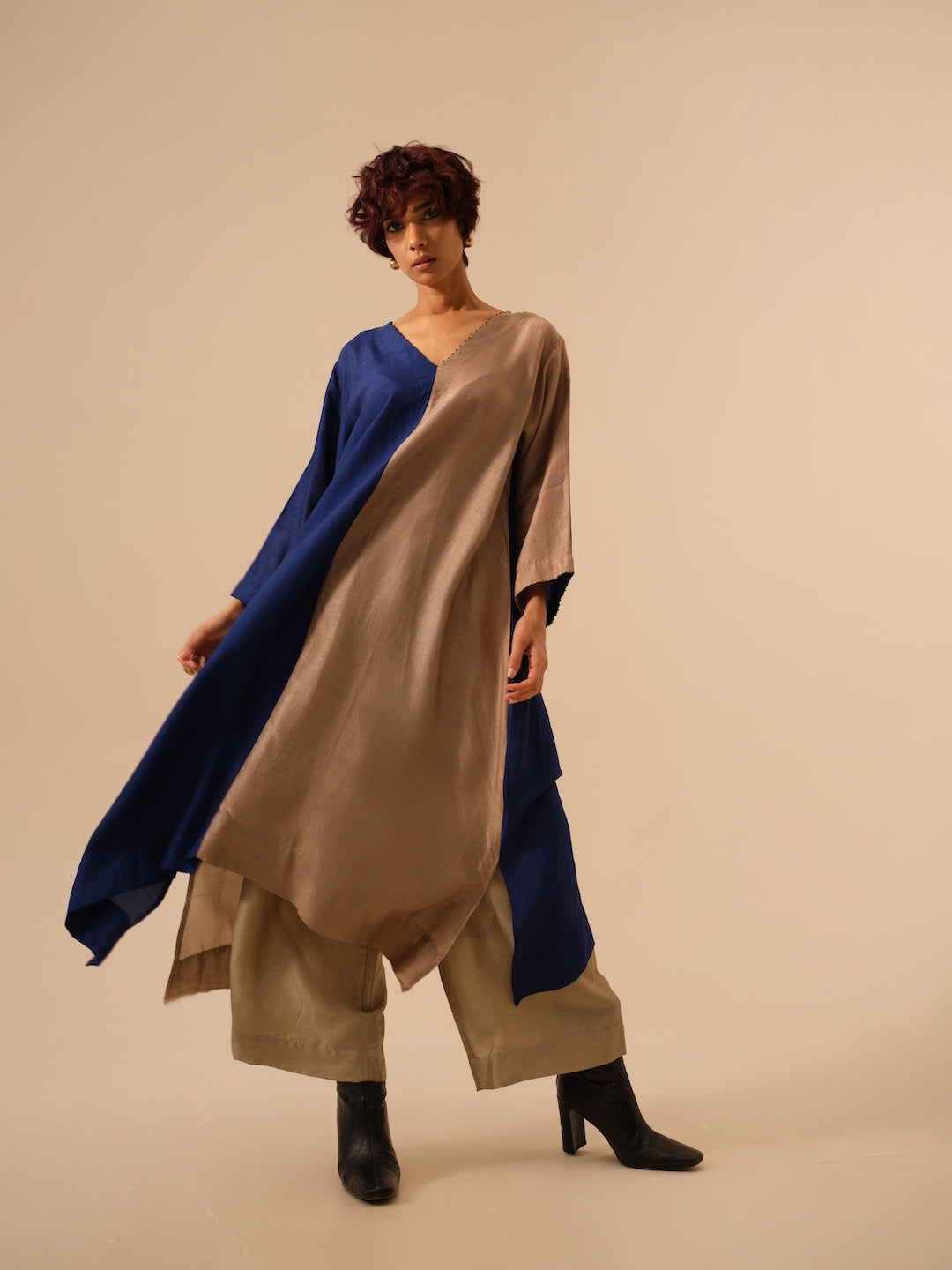 Onyx Tunic-Blue + Grey