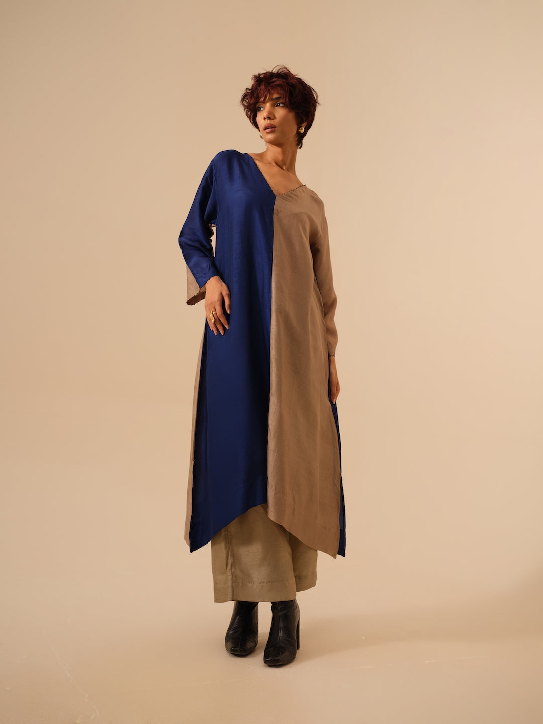Onyx Tunic-Blue + Grey