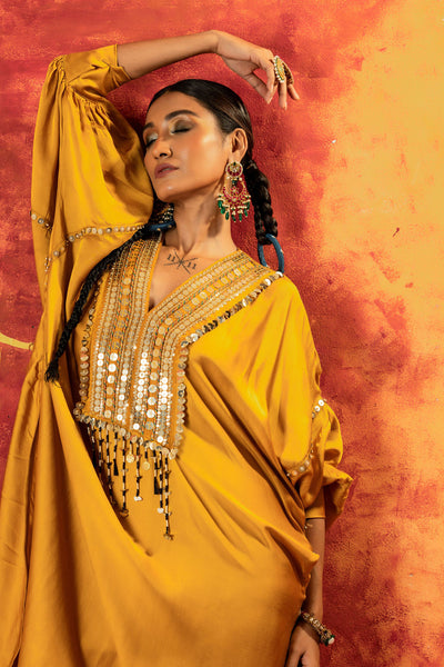 Mahi Mustard AntiFit Kurta with Pant