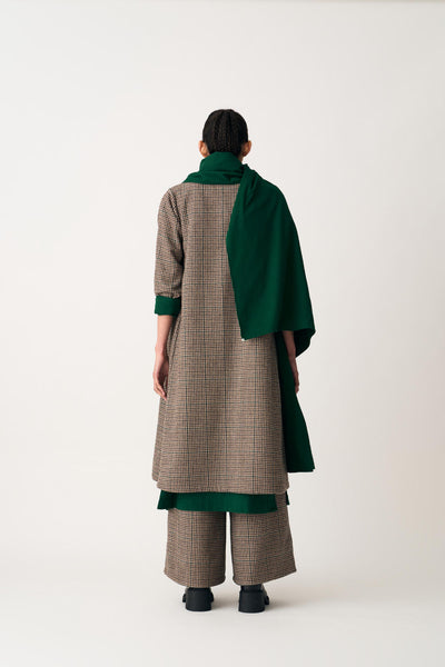 PATCH POCKET SCARF - EMERALD GREEN
