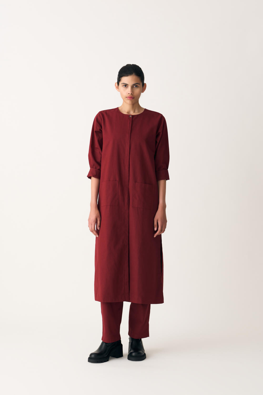 PANEL JACKET - SCARLET