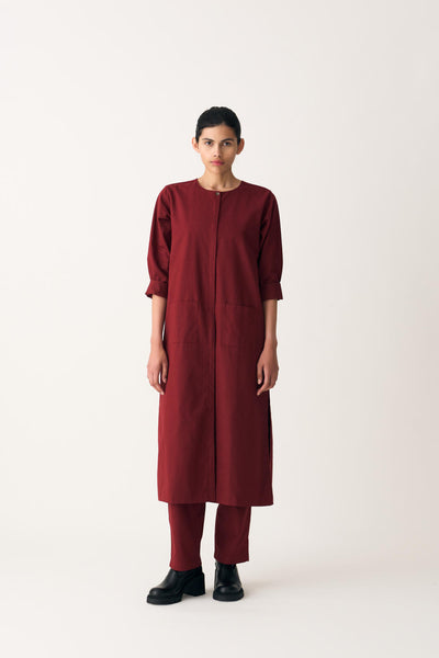PANEL JACKET - SCARLET