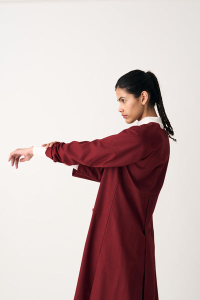 PANEL JACKET - SCARLET