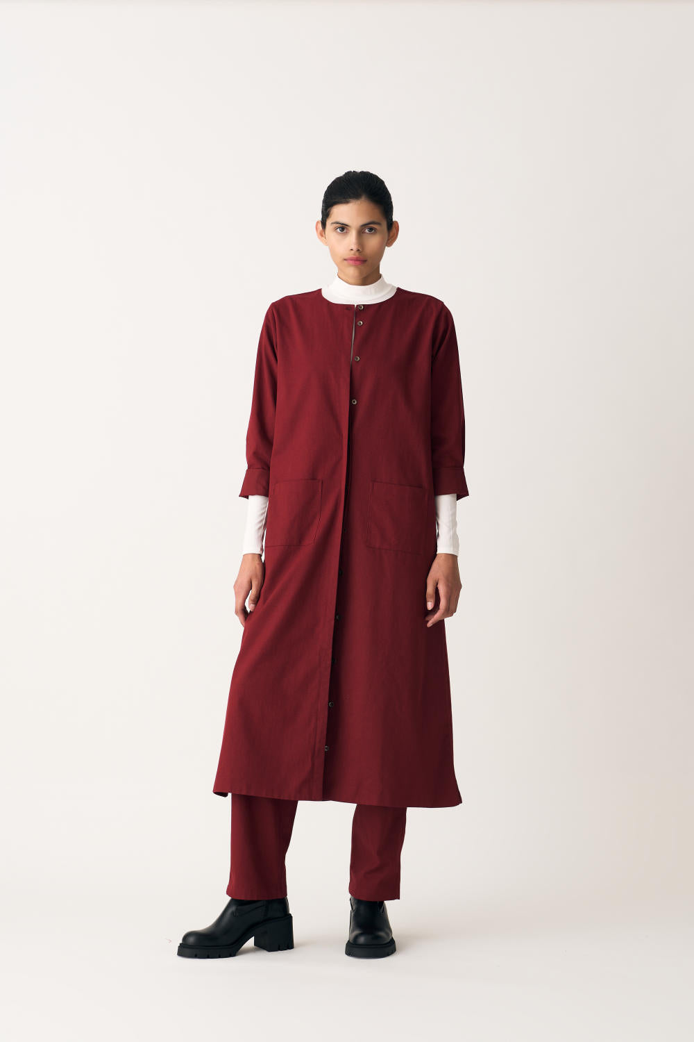 PANEL JACKET - SCARLET
