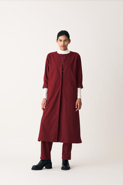 PANEL JACKET - SCARLET