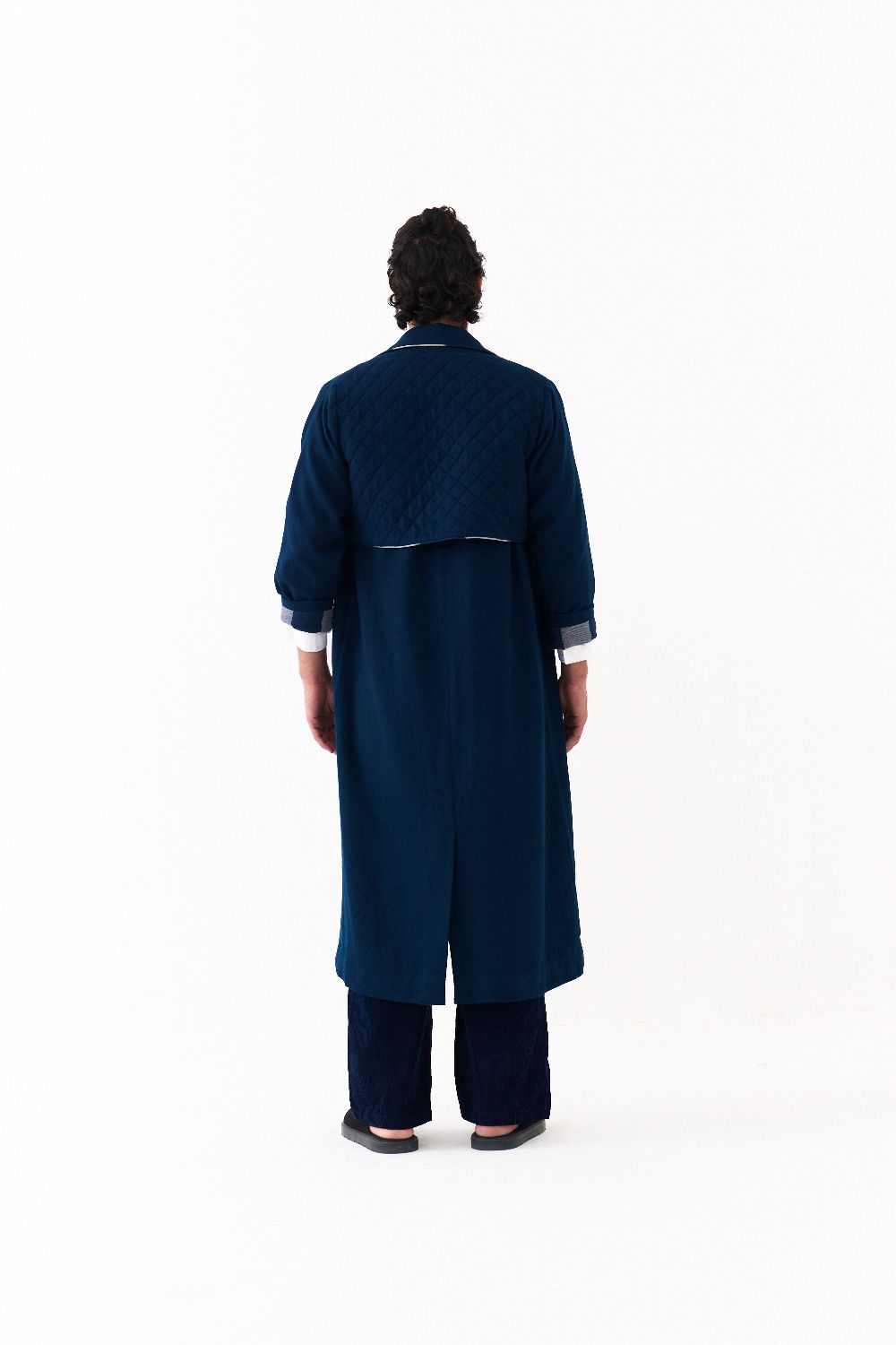 NOTCH COLLAR OVERLAY-NAVY