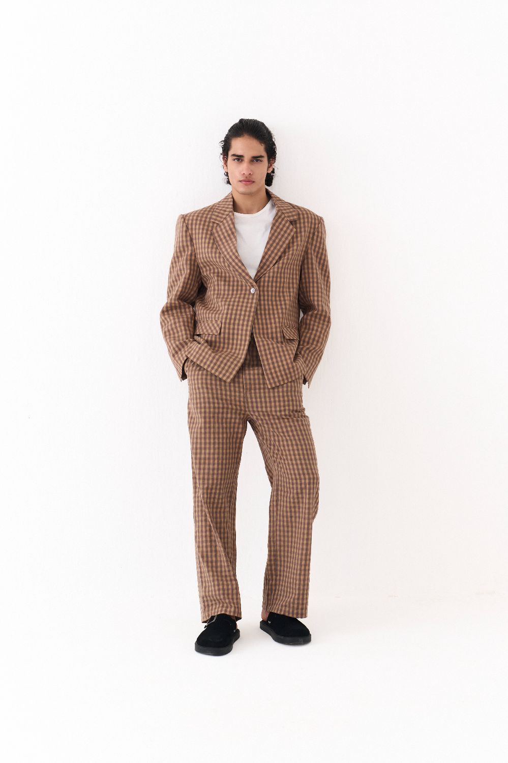 SINGLE BREASTED BLAZER CO-ORD-DENIM BLUE