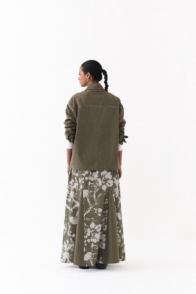 UNISEX JACKET CO ORD (SET OF 2)-OLIVE