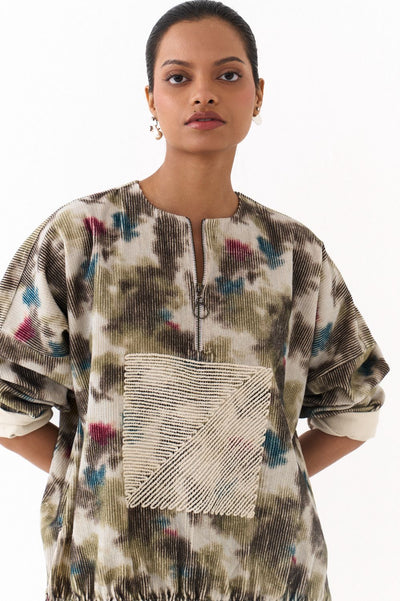 ROUND NECK JUMPER-MULTICOLOUR