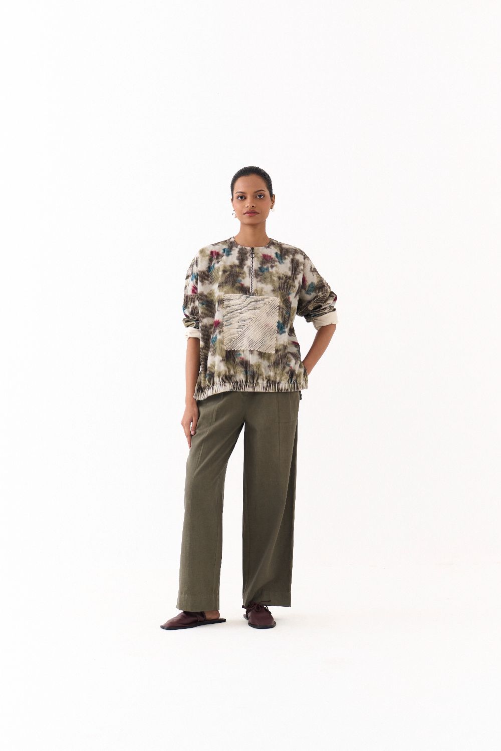 ROUND NECK JUMPER-MULTICOLOUR