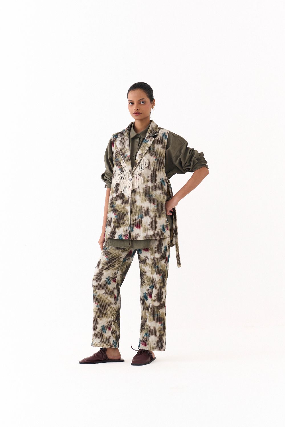 FLORAL WAISTCOAT -MULTICOLOUR