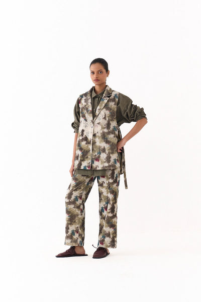 FLORAL WAISTCOAT -MULTICOLOUR