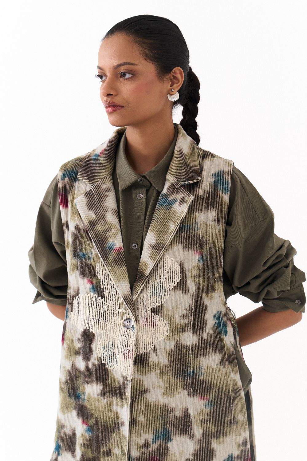 FLORAL WAISTCOAT -MULTICOLOUR