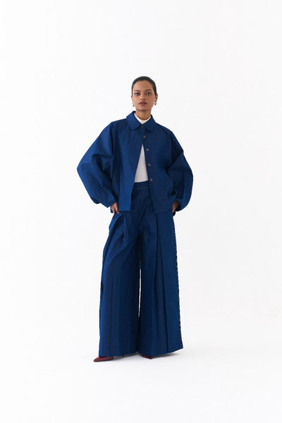 BAT SLEEVE JACKET -DENIM BLUE