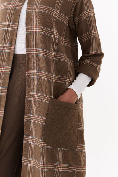 BACK PLEAT JACKET CO ORD (SET OF 2)-CEDAR