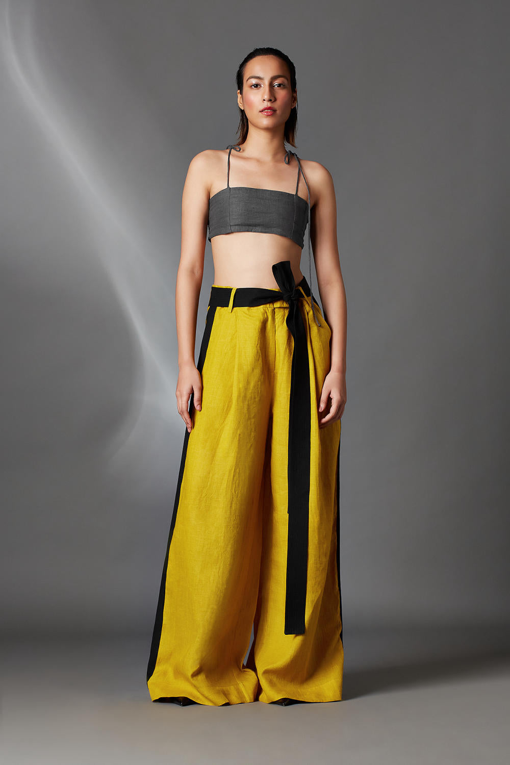 Aera Trousers in Mustard-Mustard