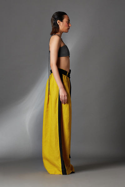 Aera Trousers in Mustard-Mustard
