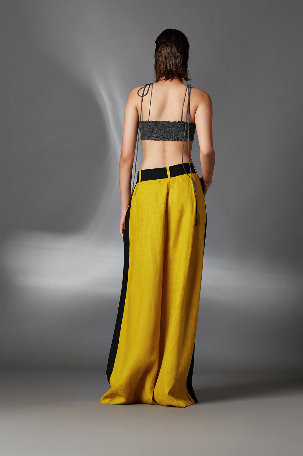 Aera Trousers in Mustard-Mustard