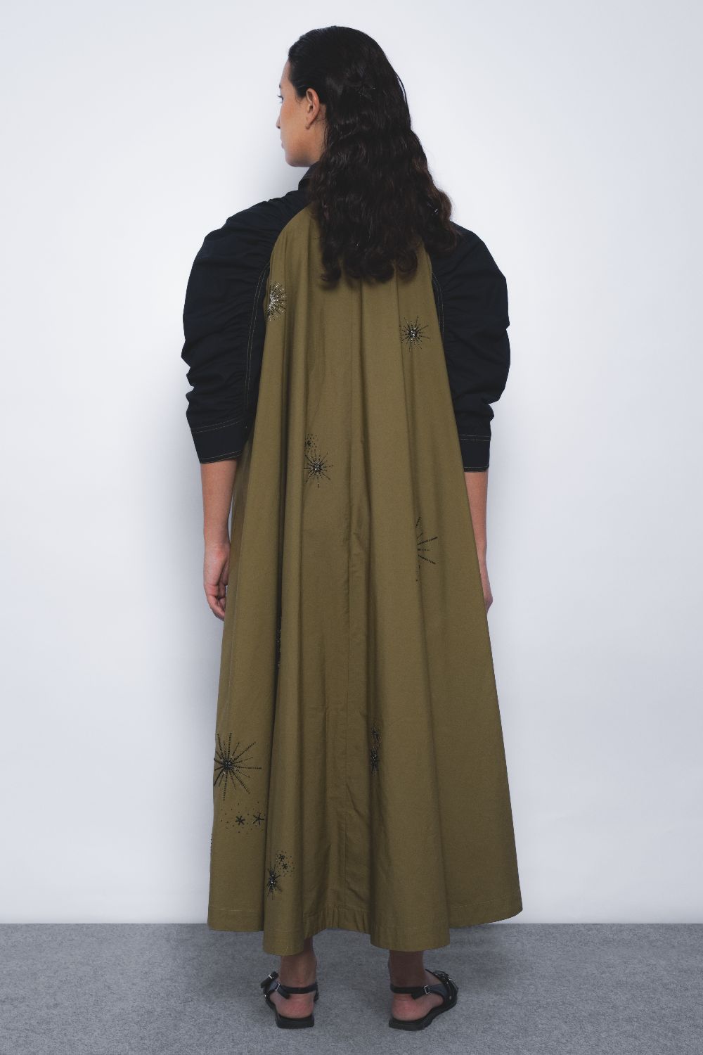 Alea Starlight Dress - Olive and Black