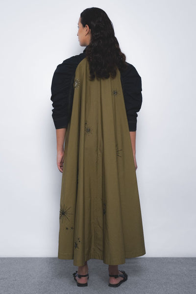 Alea Starlight Dress - Olive and Black