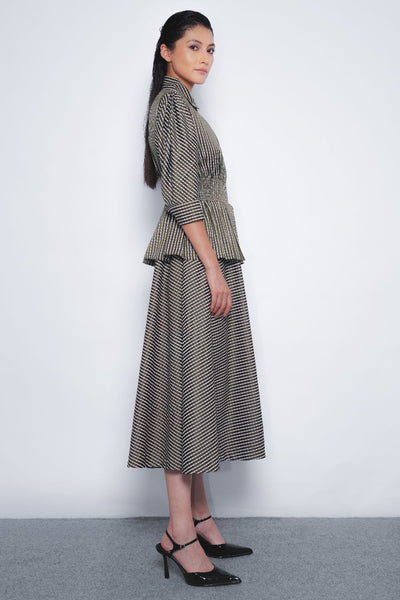Ame Dress - Green and White Checkered