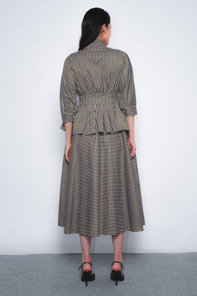 Ame Dress - Green and White Checkered