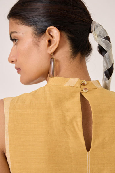Amor Yellow Handwoven Dress