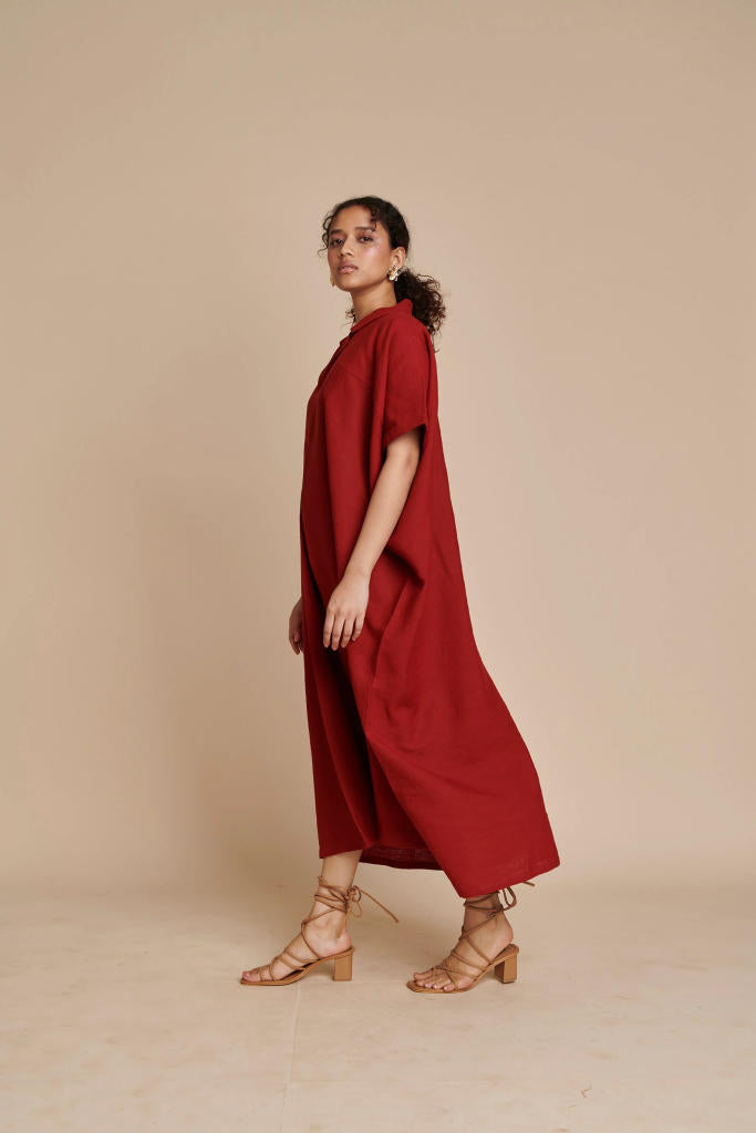 Anaar Linen Kaftan Dress