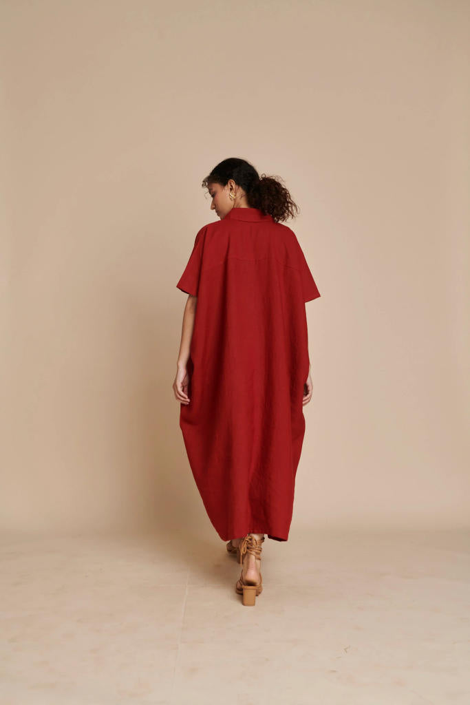 Anaar Linen Kaftan Dress