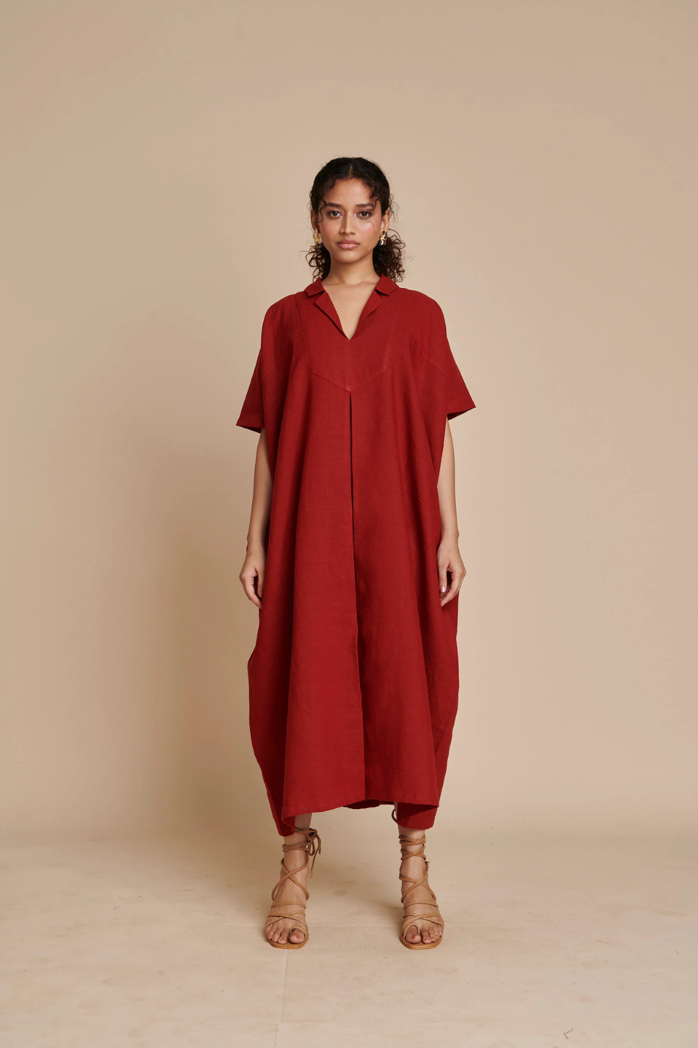 Anaar Linen Kaftan Dress