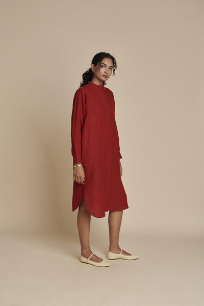 Anaar Linen Shirt Dress