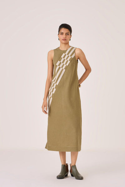 Anura Olive Midi Dress