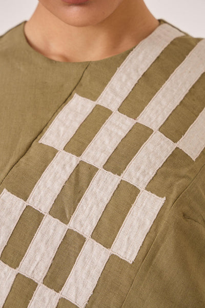 Anura Olive Midi Dress